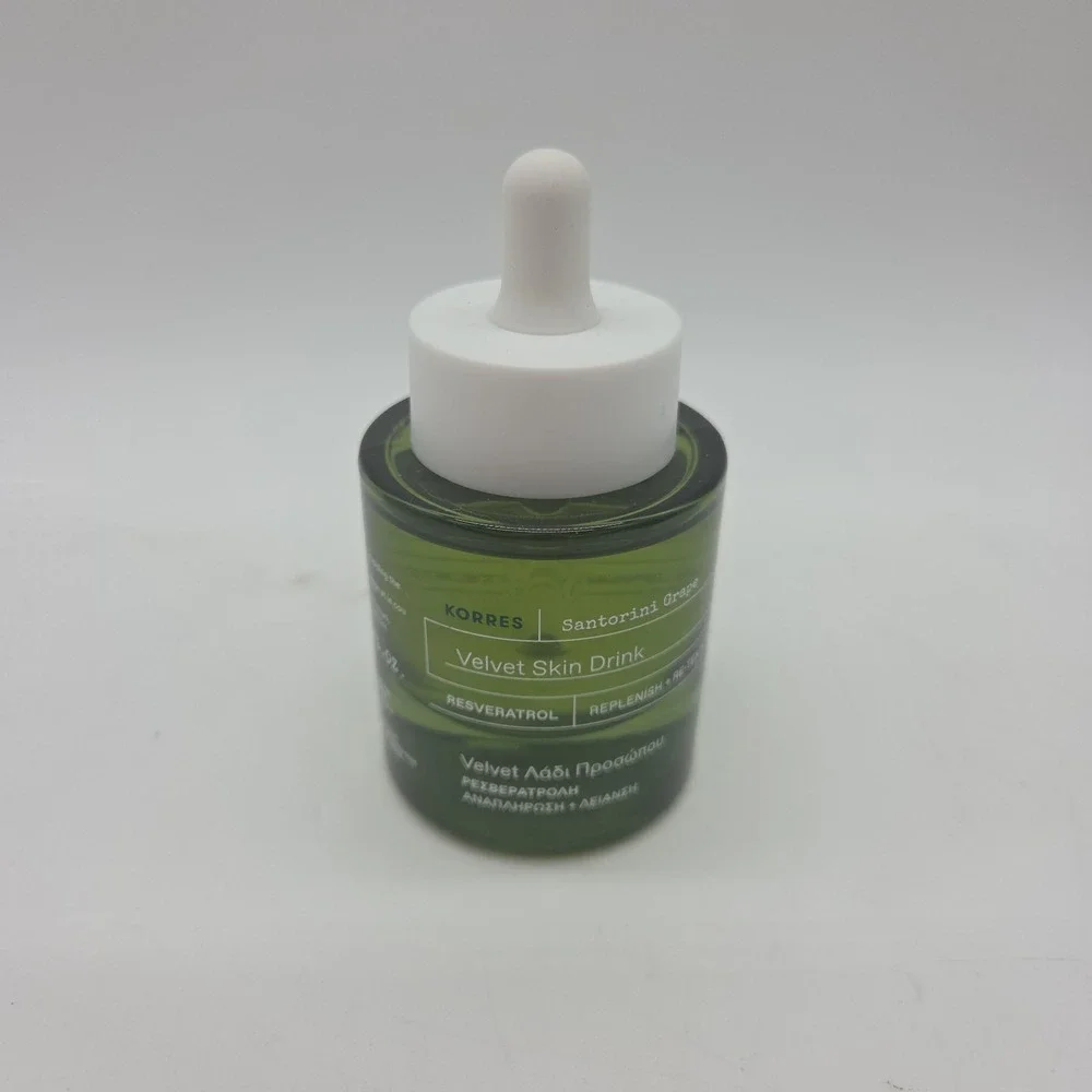 NEW KORRES Santorini Grape Velvet Skin Drink, 1 Fl Oz White OLIVE